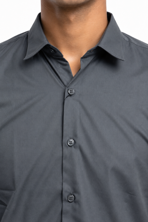 Dark Grey Plain shirt