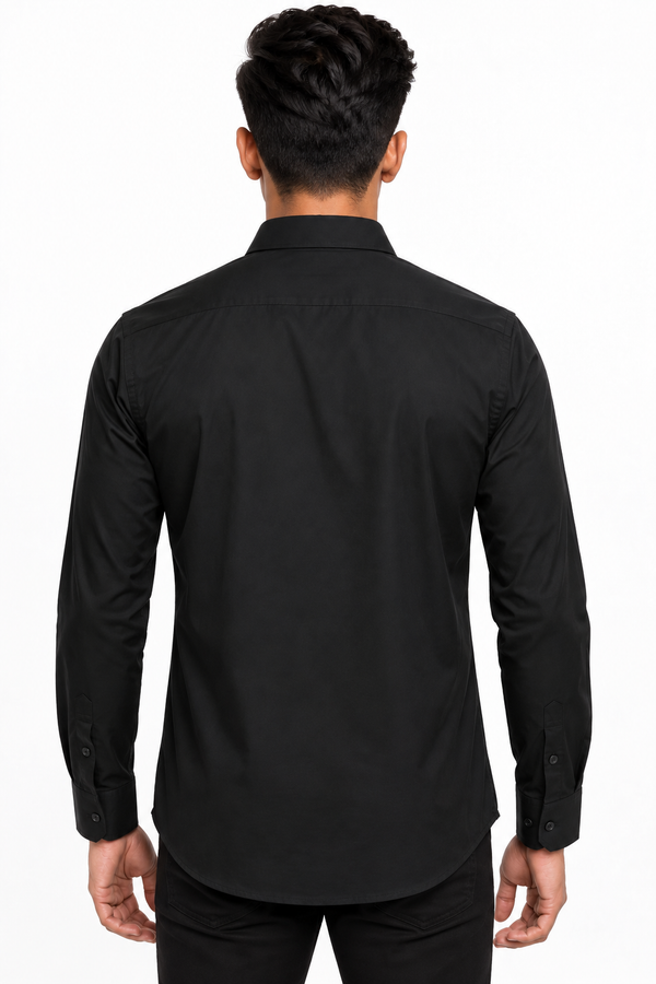 Black Plain shirt