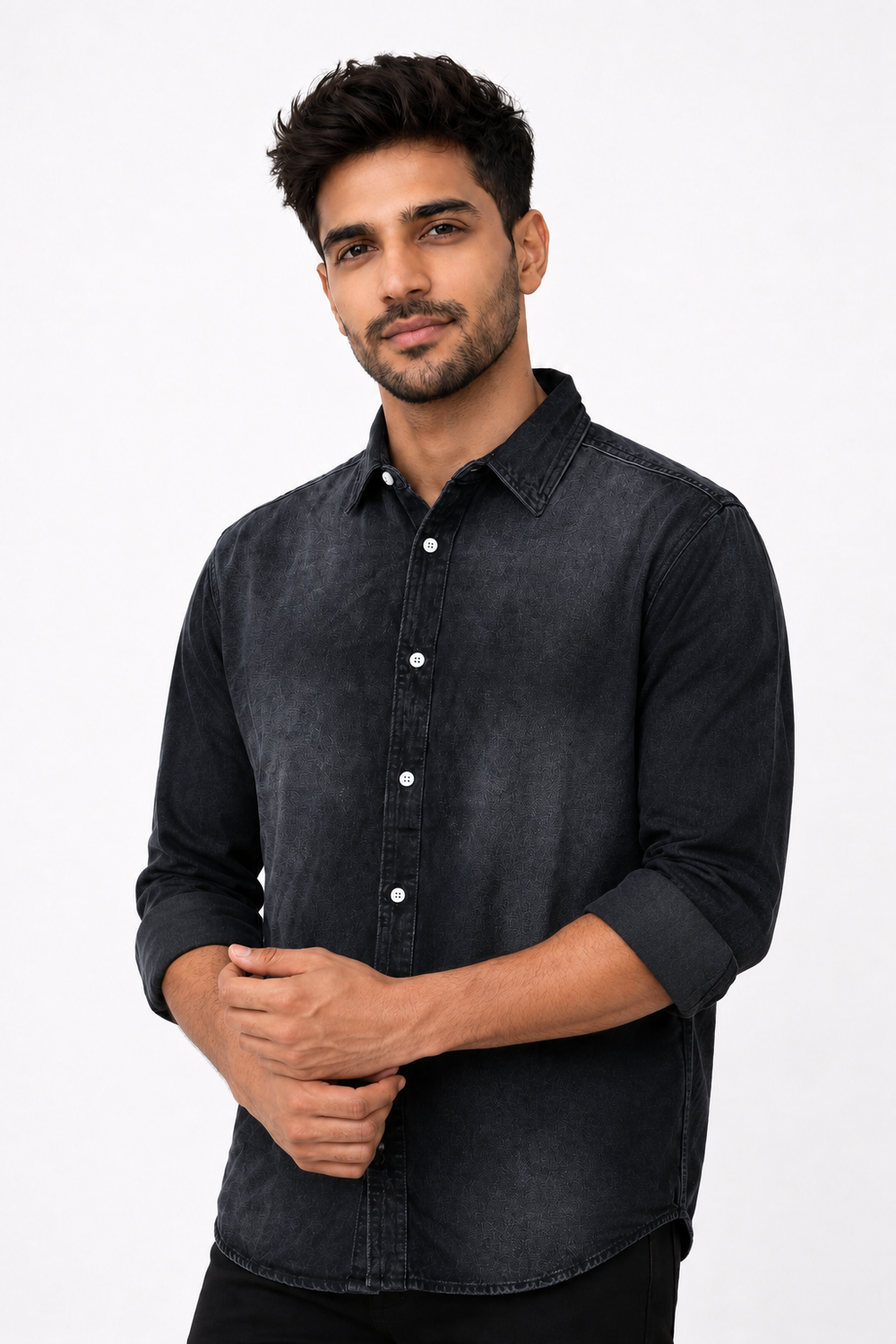 Black Denim Shirt