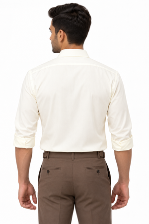 Beige Plain Shirt