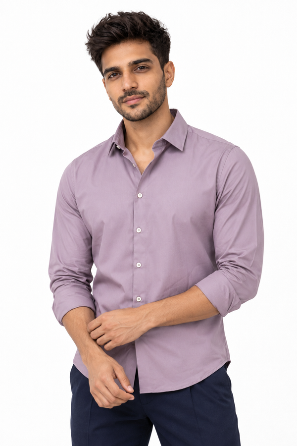 Peach Plain Shirt