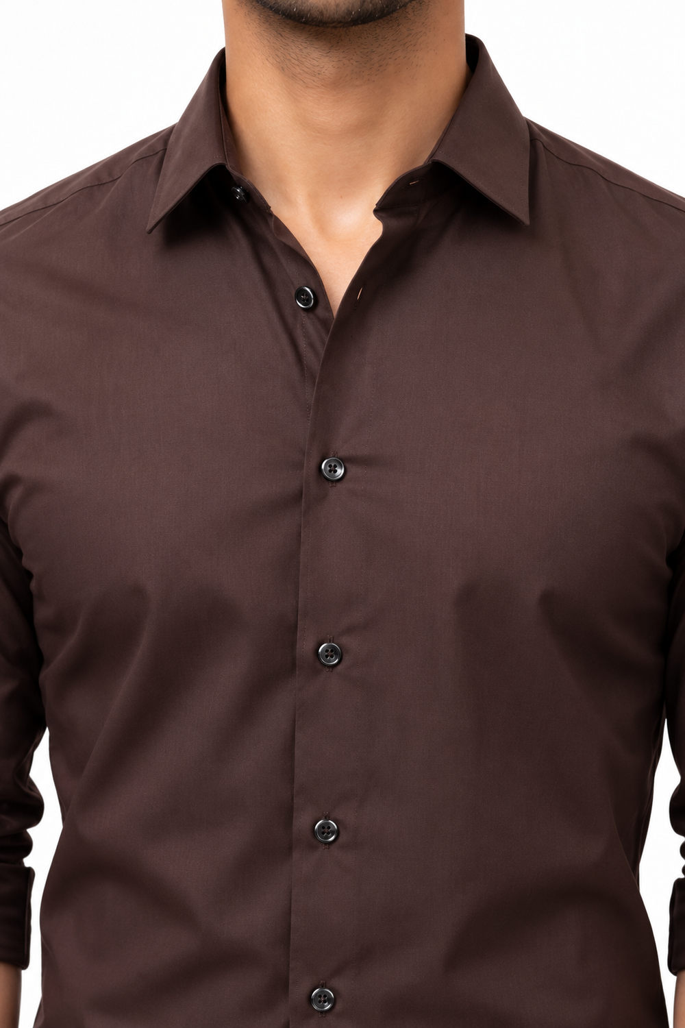 Dark Brown Plain Shirt