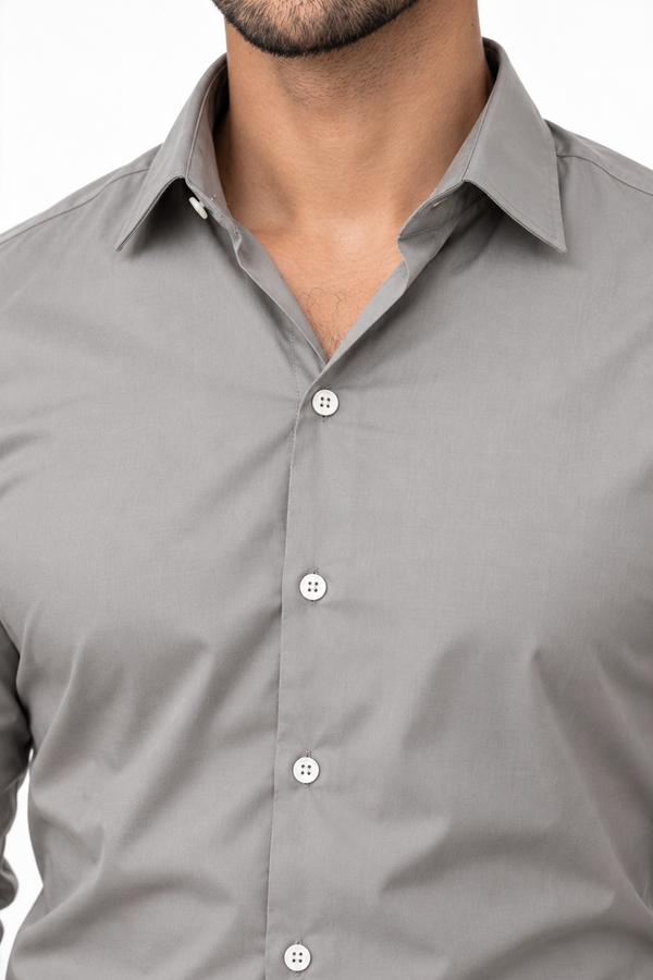 Dark Grey Plain Shirt