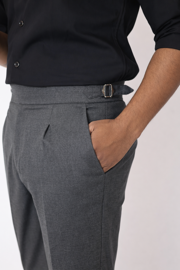 Dark Grey Gurkha Pant