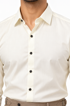 Beige Plain Shirt