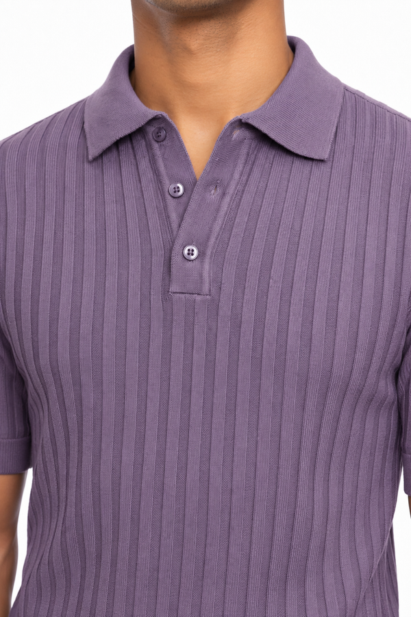 Lavender Collar T-shirt