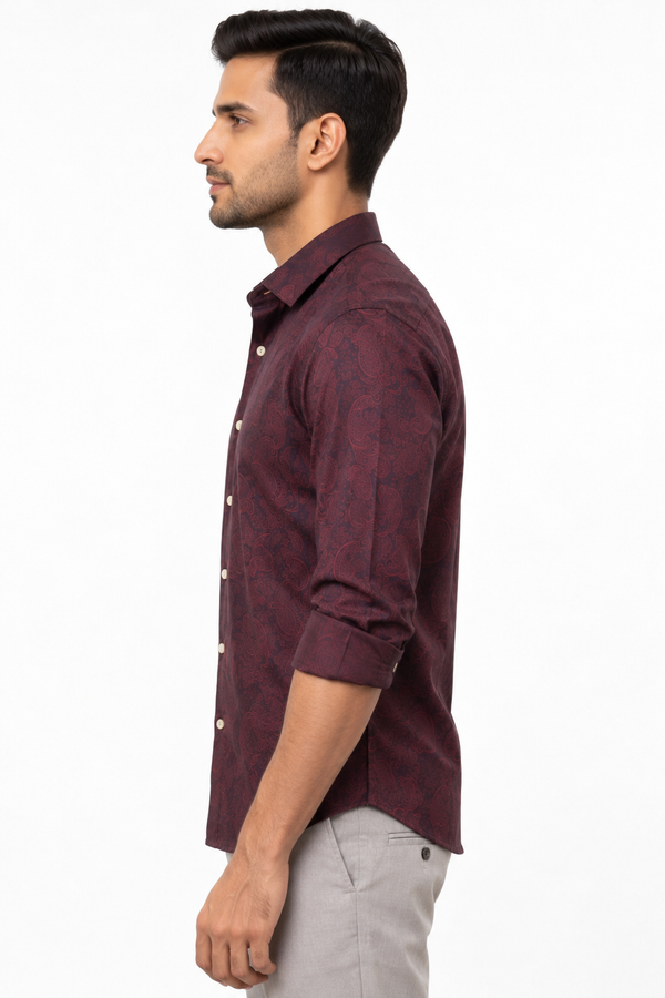 Maroon Club Wear Shirt