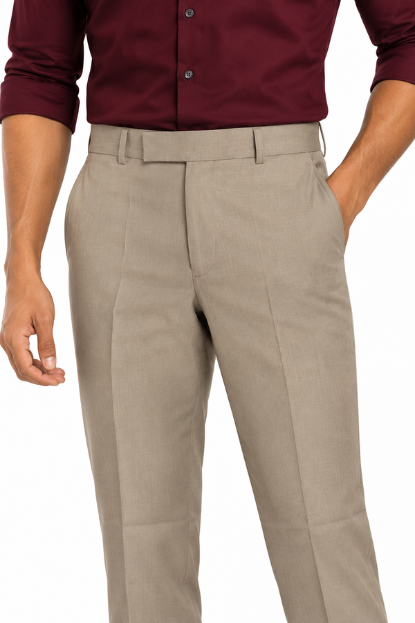 Beige Formal Pant