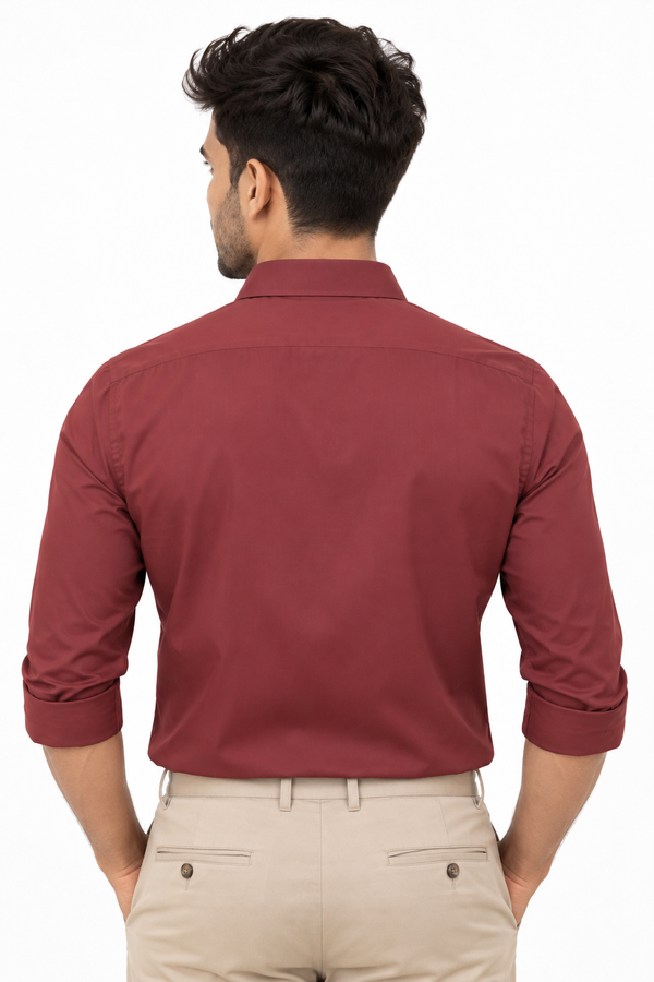 Red Plain Shirt