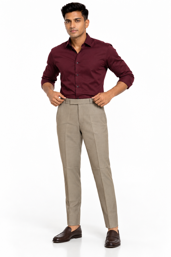 Beige Formal Pant