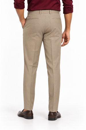 Beige Formal Pant