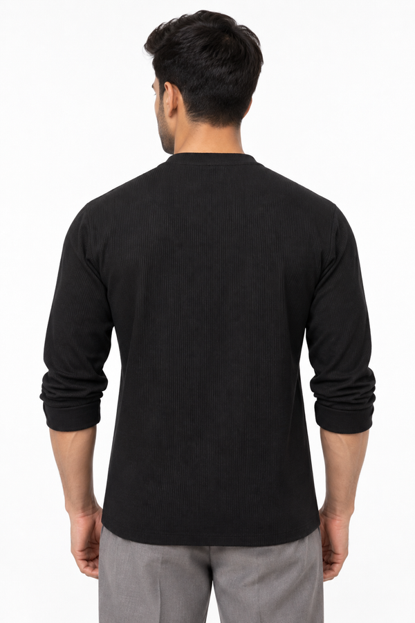 Black Henley T-shirt