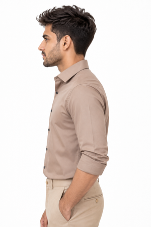 Brown Plain Shirt