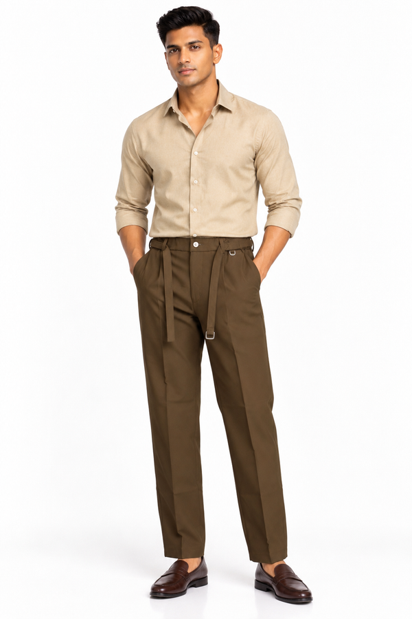 Dark Brown Korean Pant