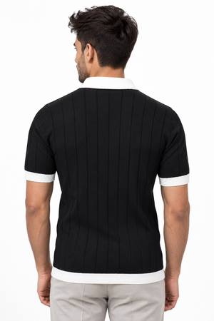 Black Collar T-shirt