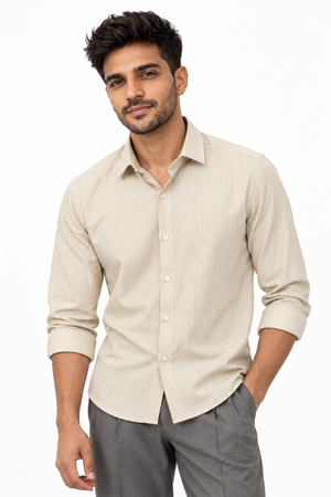 Off White Stripe Shirt
