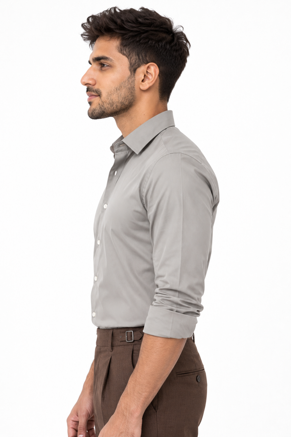 Dark Grey Plain Shirt