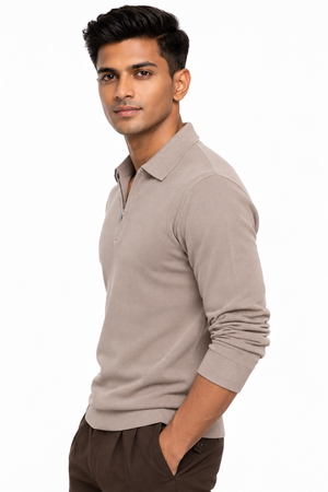 Light Brown Netted T-Shirt
