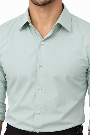 Light Green Plain Shirt