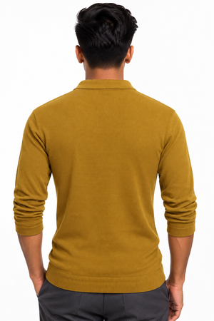 Mustard Netted T-Shirt