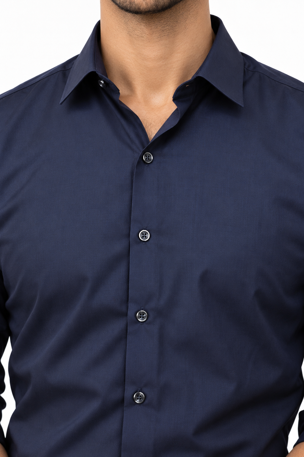 Navy Blue Plain Shirt