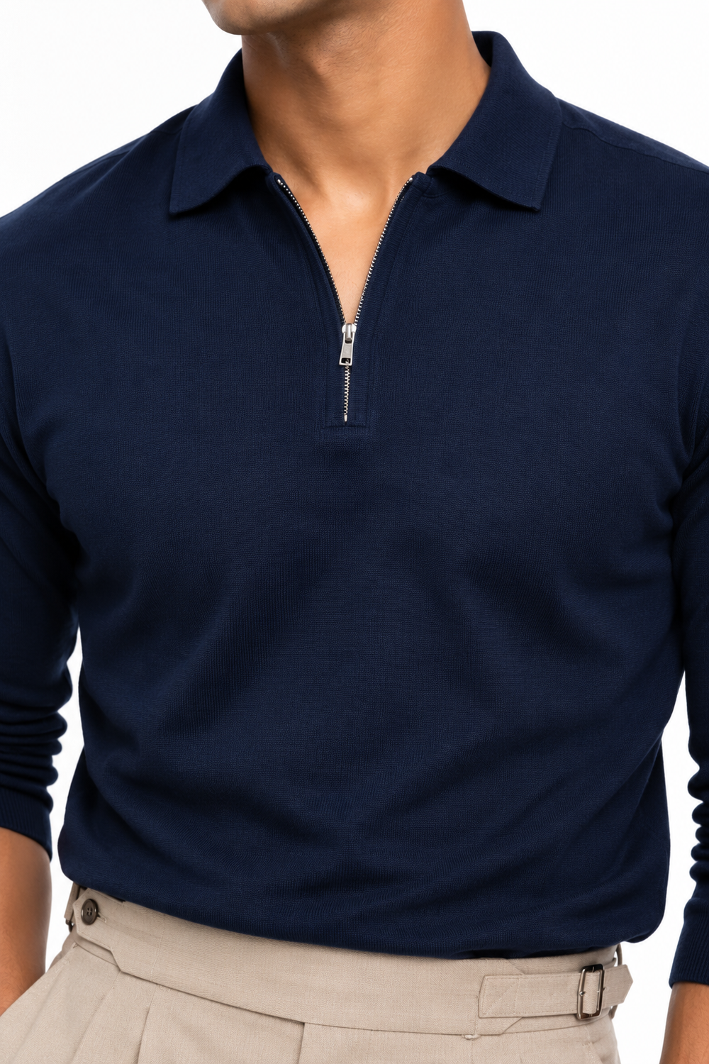 Navy Blue Netted T-Shirt