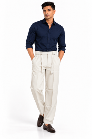 Off White Korean Pant