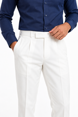 White Formal Pant