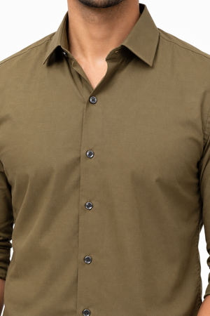 Brown Plain Shirt