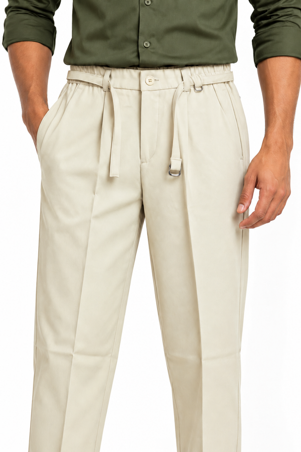 Light Cream Korean Pant