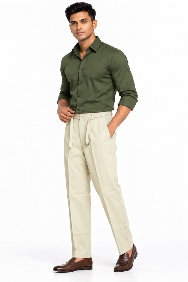 Light Cream Korean Pant