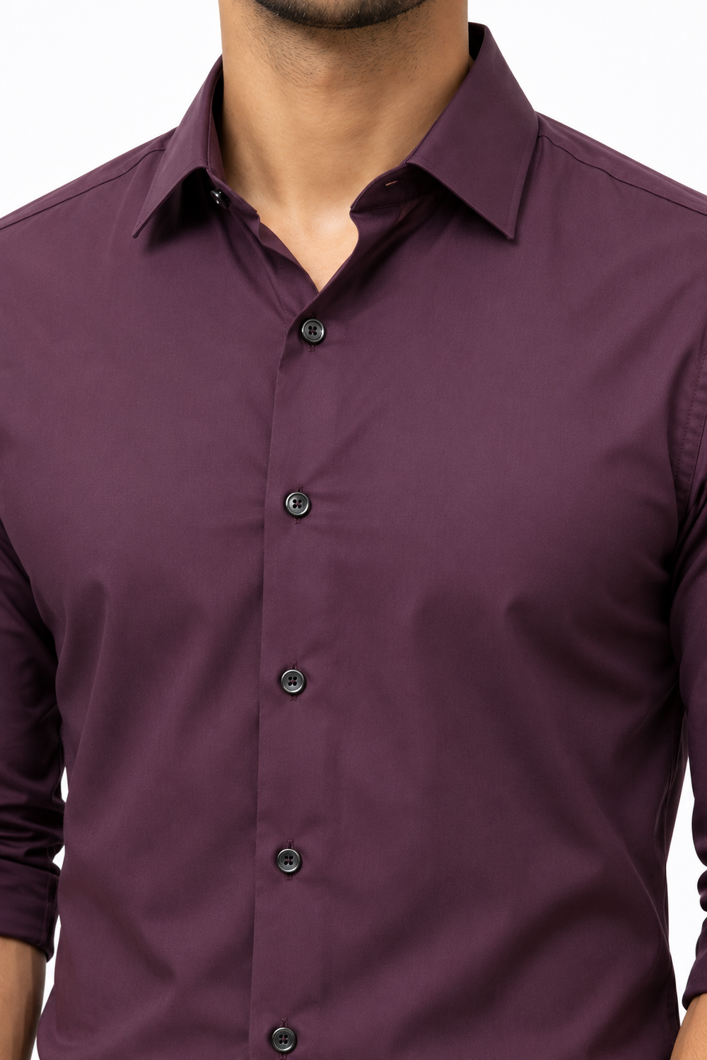 Maroon Plain Shirt