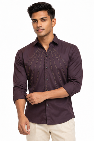 Maroon Stone Shirt
