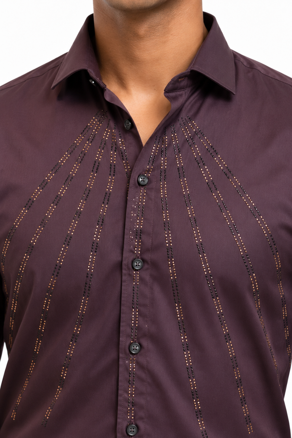 Maroon Stone Shirt