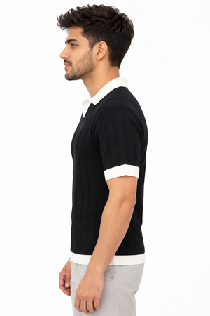 Black Collar T-shirt