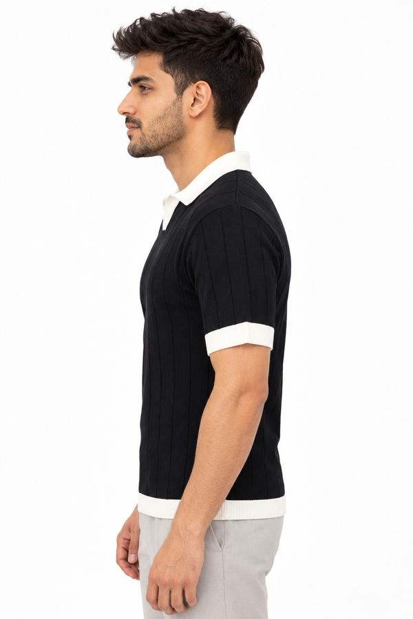 Black Collar T-shirt