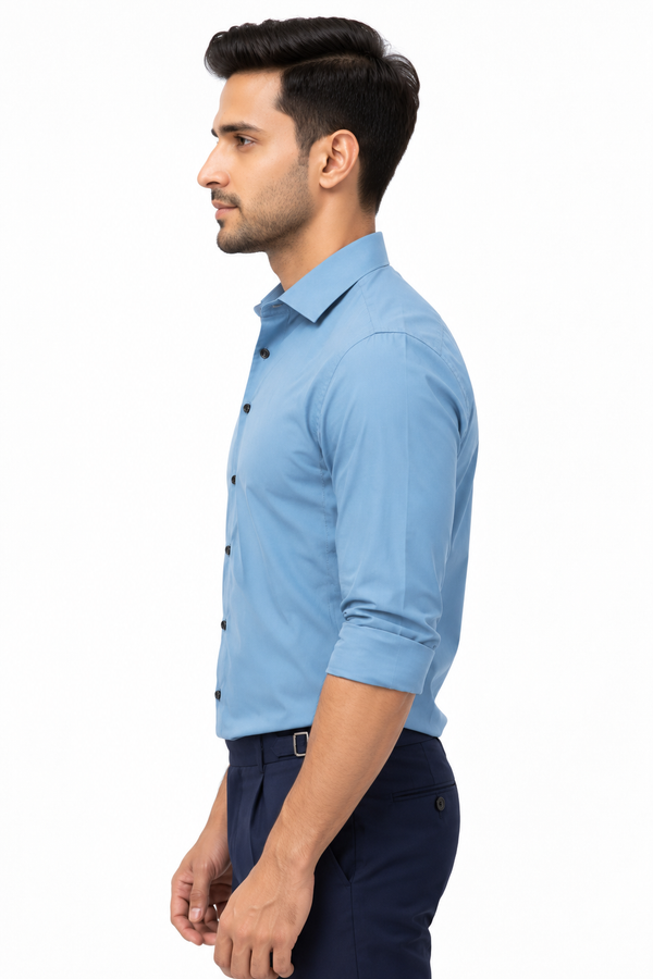 Light Blue Plain Shirt