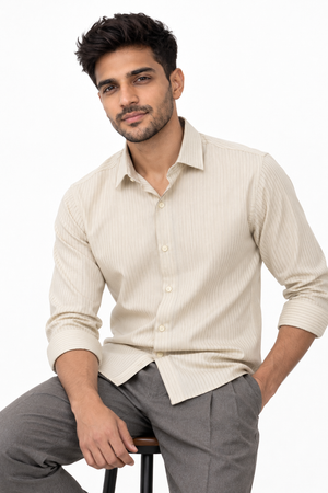 Off White Stripe Shirt