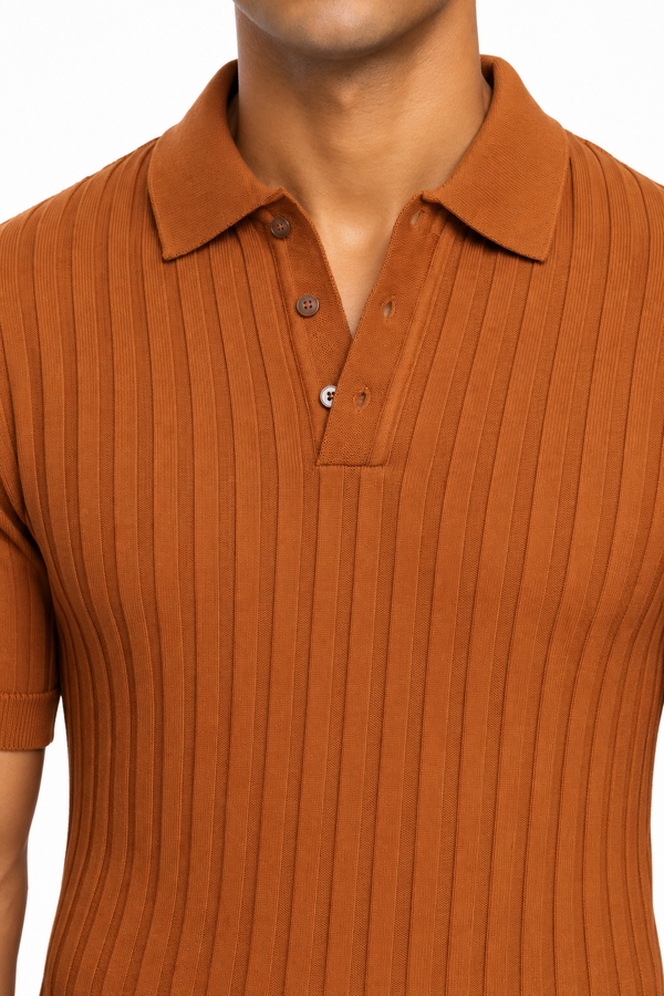 Orange Collar T-shirt