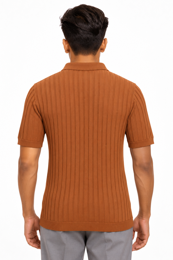 Orange Collar T-shirt