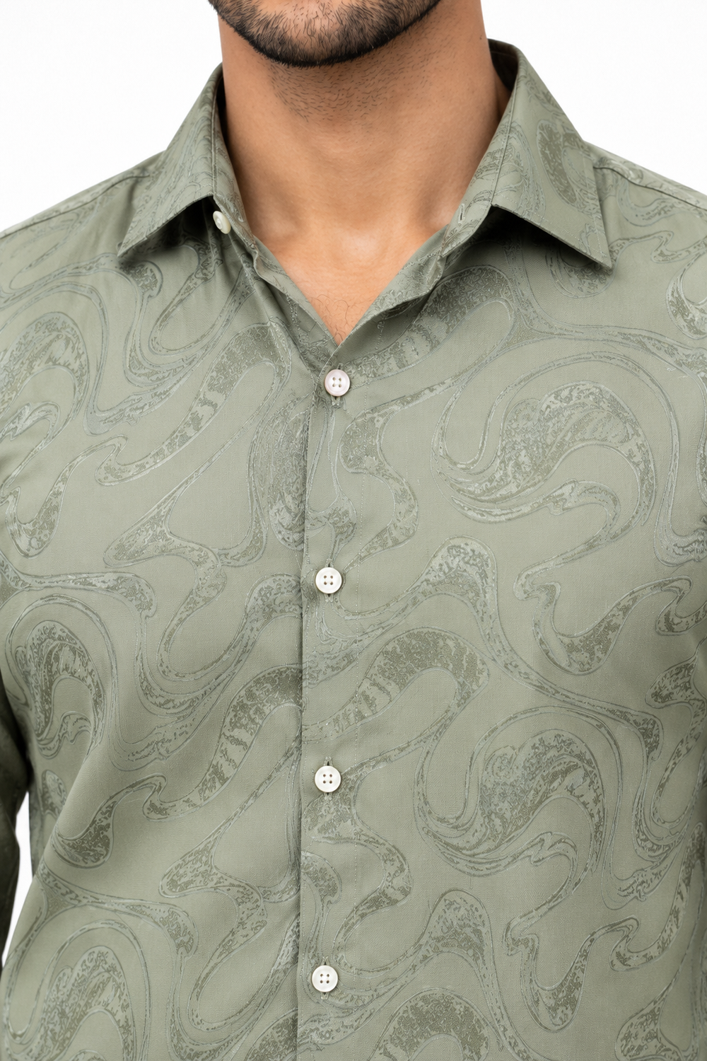Green Designer Shirt