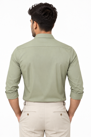 Green Plain Shirt