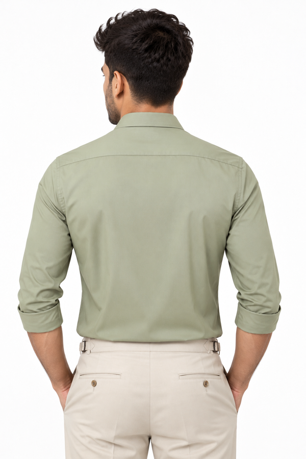 Green Plain Shirt