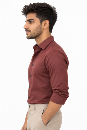 Red Plain Shirt