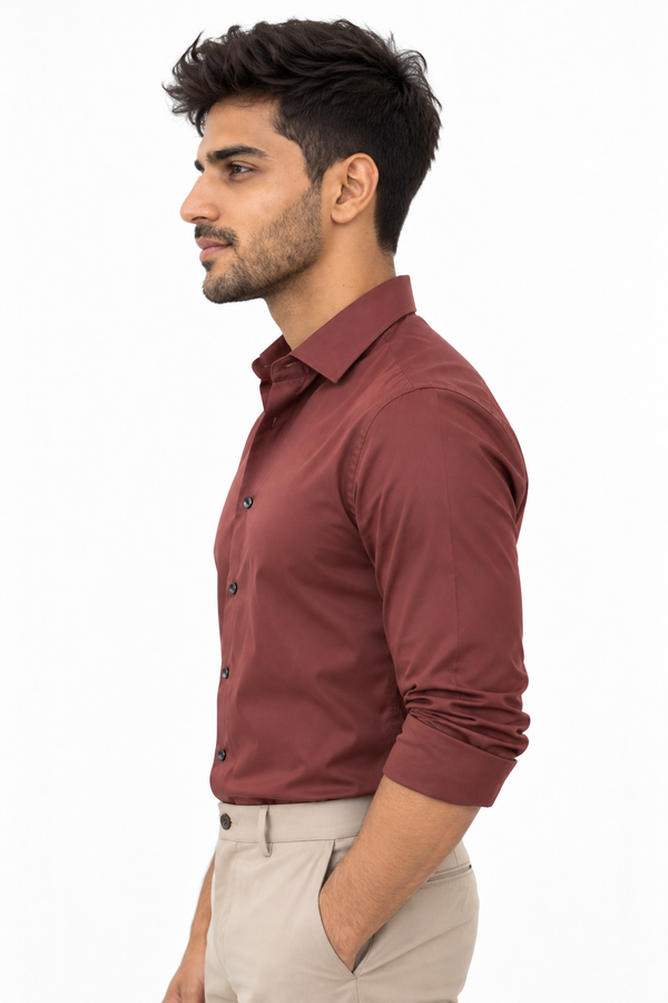 Red Plain Shirt