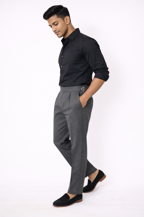 Dark Grey Gurkha Pant