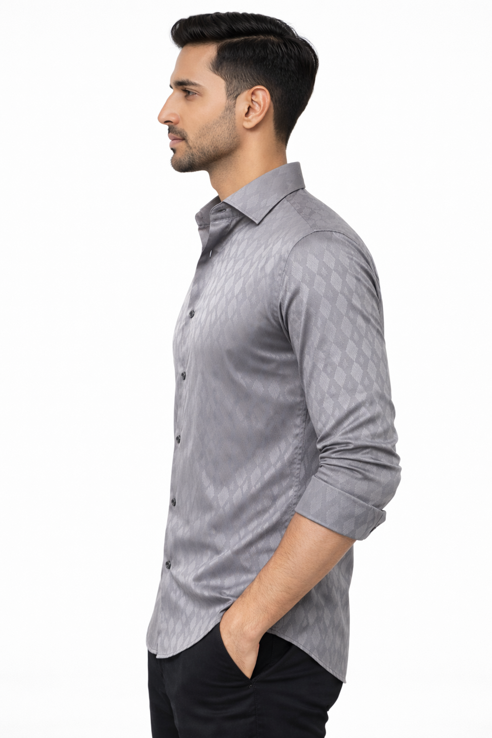 Grey Designer Shirt