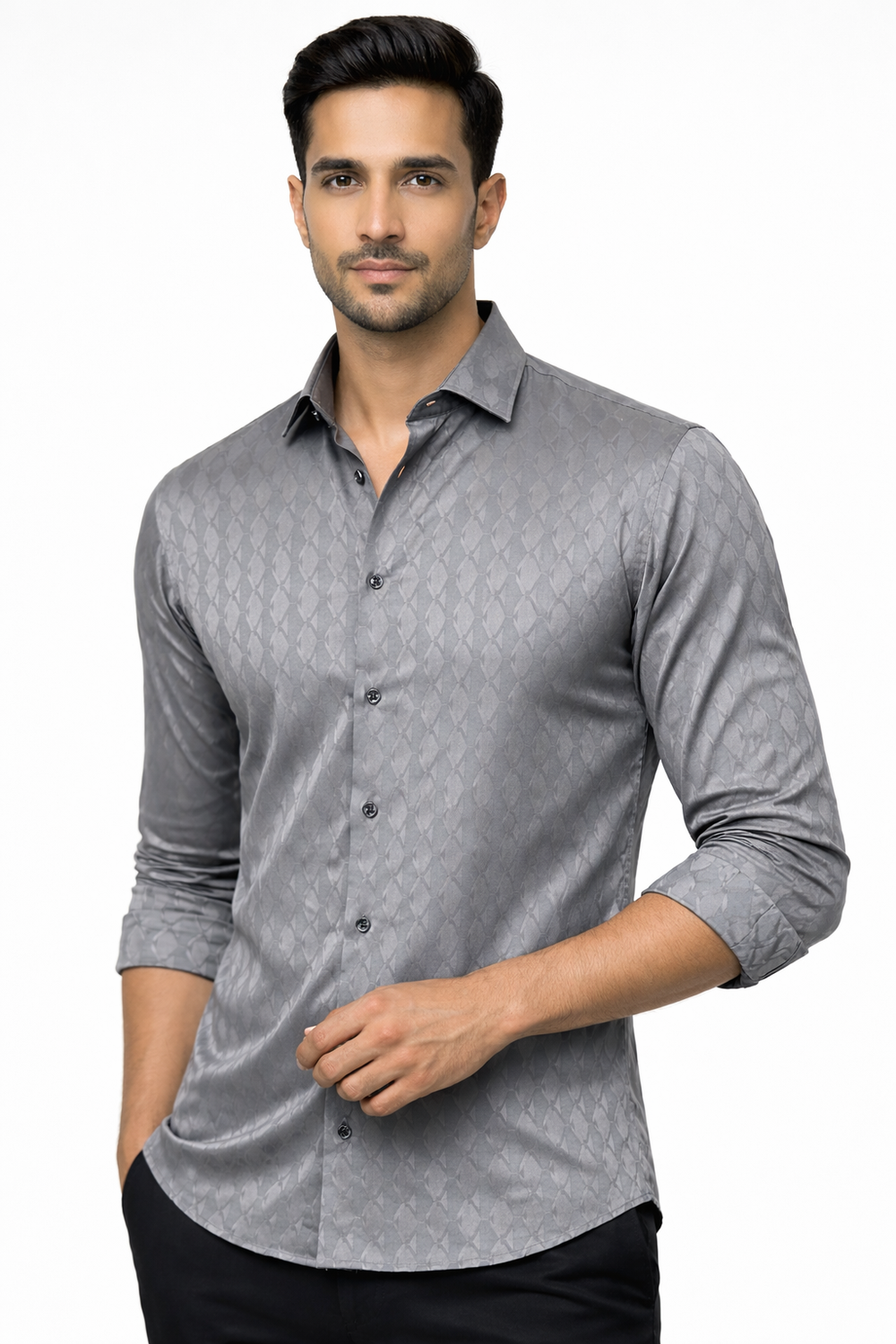 Grey Designer Shirt
