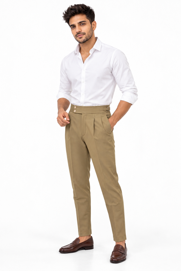Khaki Brown Gurkha Pant