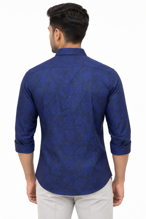 Navy Blue Club Wear Shirt